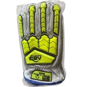 C2V Yellow and Gray Sports Glove